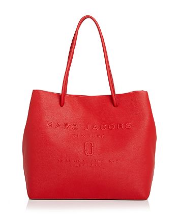 MARC JACOBS Logo East/West Leather Tote | Bloomingdale's