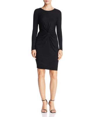 bloomingdales aqua black dress