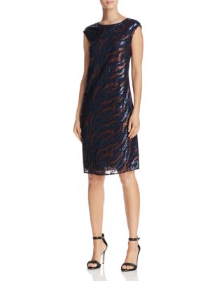 NIC and ZOE DRESS - Sequin Lace Shift Dress