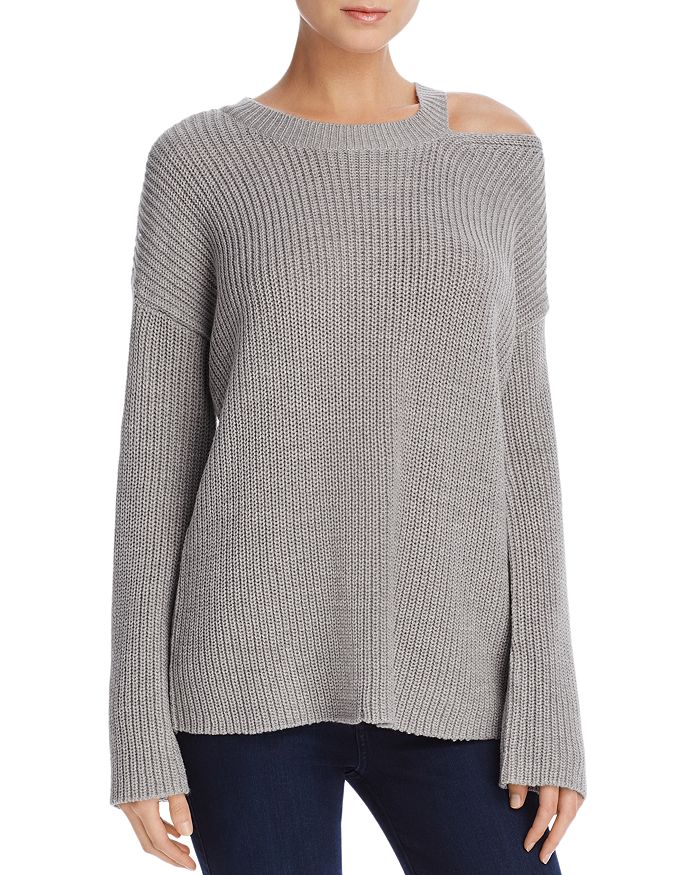 Single cold shoulder sweater online