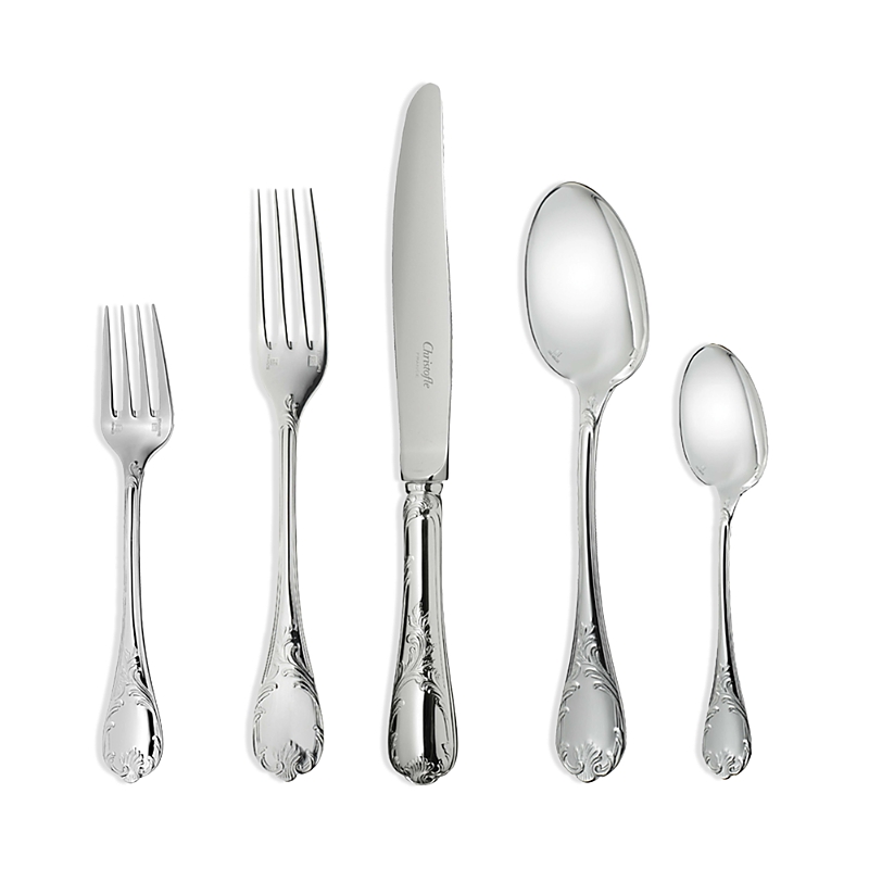 Christofle Marly Silverplate 5-piece Place Setting In Silver