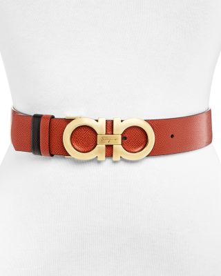 red designer belt