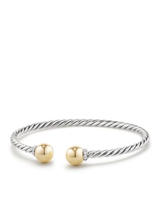 david yurman solari bracelet with diamonds and 18k gold