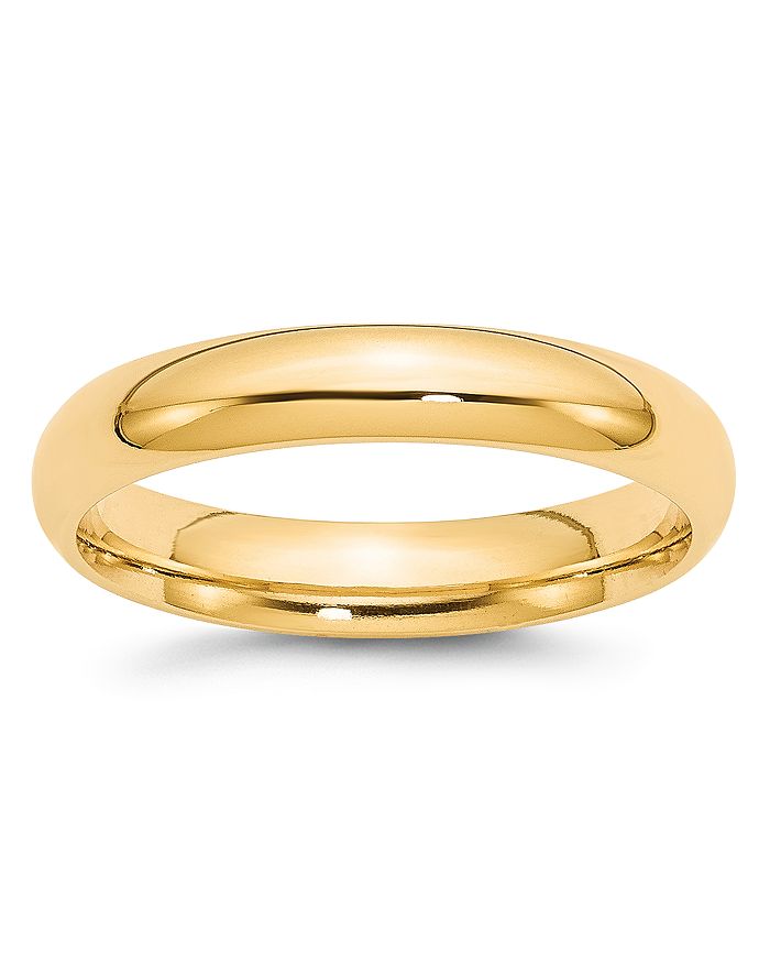 Bloomingdale's Men's 4mm Comfort Fit Band Ring in 14K Yellow Gold - 100 ...