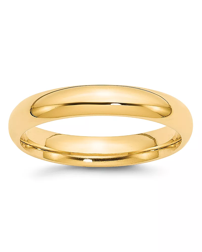 Bloomingdale's Fine Collection Men's 4mm Comfort Fit Band Ring in 14K Yellow Gold