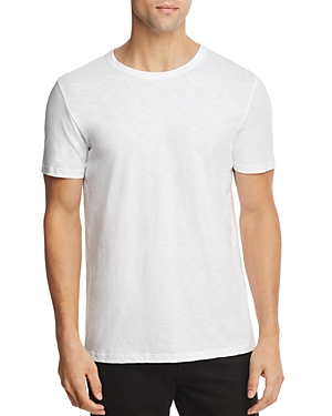 Shop Theory Essential Tee In Cosmos Slub Cotton In White