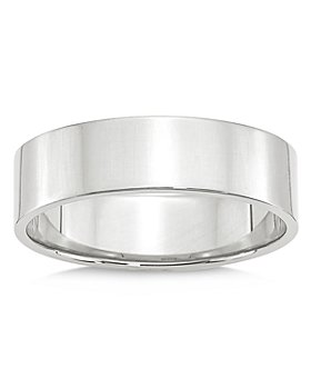 Bloomingdale's - Men's 6mm Lightweight Flat Band in 14K White Gold - 100% Exclusive