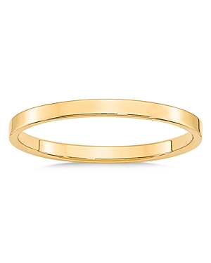 Bloomingdale's Men's 2mm Lightweight Flat Band In 14k Yellow Gold - 100% Exclusive