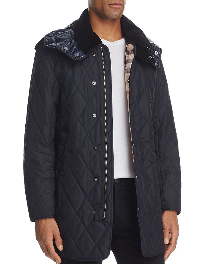 Burberry northumberland quilted 2025 hooded coat