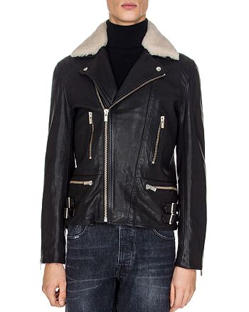 The Kooples Washed Leather Jacket | Bloomingdale's