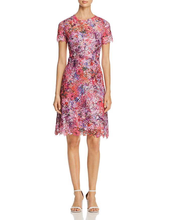 elie tahari ophelia short sleeve lace sheath dress elie tahari ophelia short sleeve dress 2026 Cheap Sale