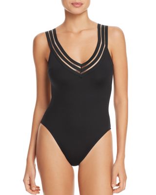 Kenneth cole black one piece swimsuit on sale