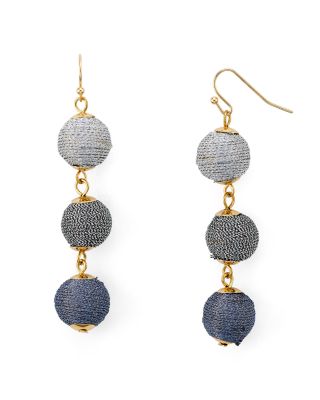 AQUA - Ball Drop Earrings - Exclusive