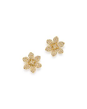 Bloomingdale's - Diamond Flower Stud Earrings in 14K Yellow Gold, 0.50 ct. t.w. - 100% Exclusive