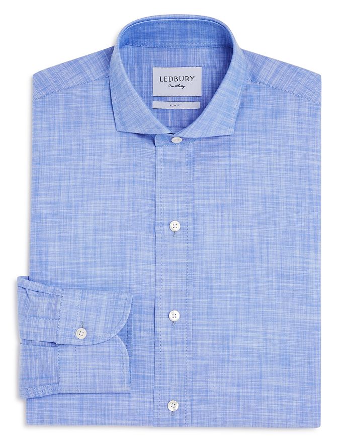 Ledbury Chambray Slim Fit Dress Shirt Bloomingdale's