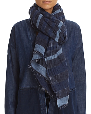 Eileen Fisher Semi-Sheer Striped Scarf at Bloomingdale's