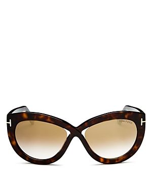 UPC 664689900473 product image for Tom Ford Women's Diane Mirrored Cat Eye Sunglasses, 56mm | upcitemdb.com