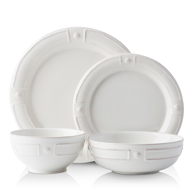 Juliska Berry And Thread 4-piece Place Setting In Whitewash