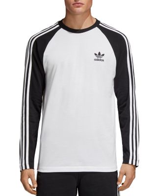 three striped long sleeve top by adidas