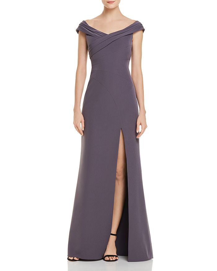 Aidan Mattox Off-the-Shoulder Gown - 100% Exclusive | Bloomingdale's