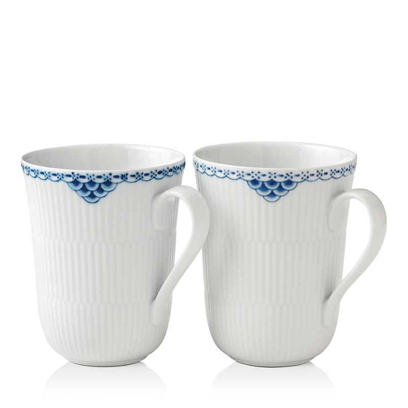 Royal Copenhagen Princess Mugs, Set Of 2 In Two Tone