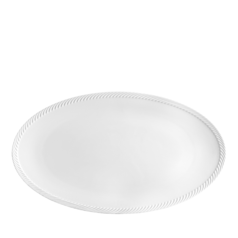 L'objet Corde White Platter In White