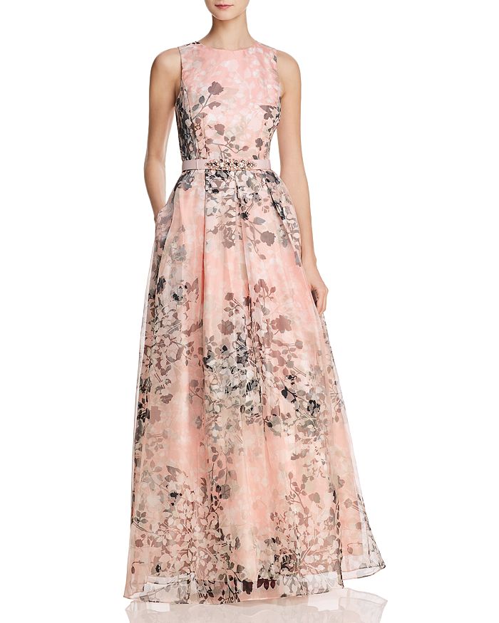 Eliza J Organza Floral Gown | Bloomingdale's