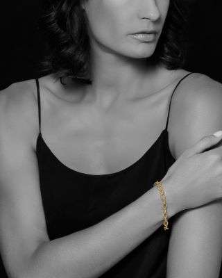 Caviar Gold Collection 18K Gold Link Bracelet