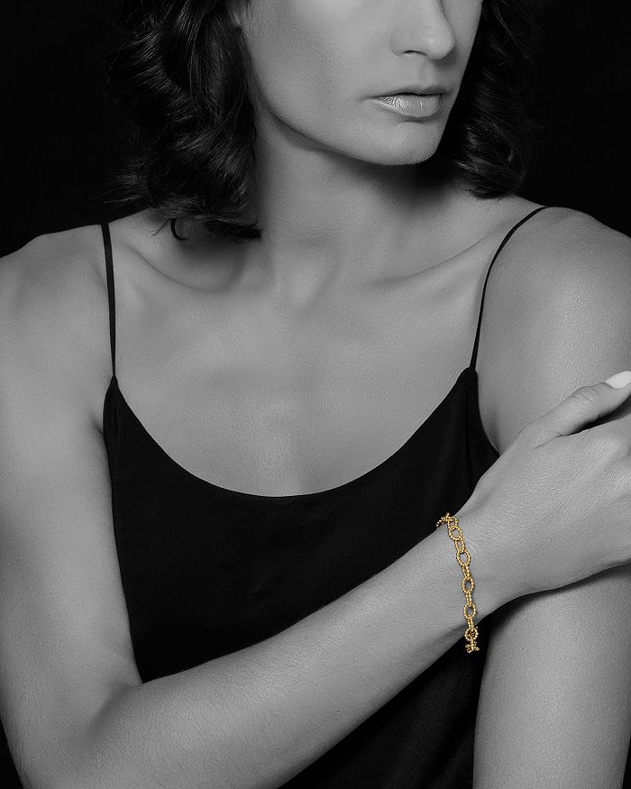 Lagos Caviar Gold Collection 18k Gold Beaded Chain Bracelet In Gold