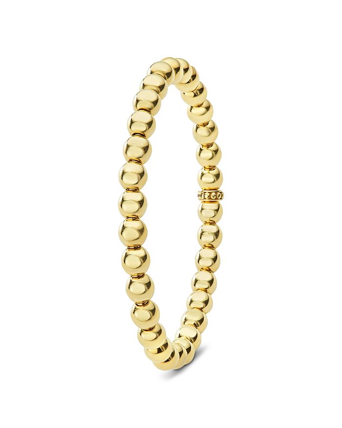 Shop Lagos Caviar Gold Collection 18k Gold Beaded Bracelet, 6mm