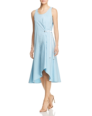HUGO BOSS HEIPINA FAUX-WRAP ROPE-TIE DRESS - 100% EXCLUSIVE,5038500645700