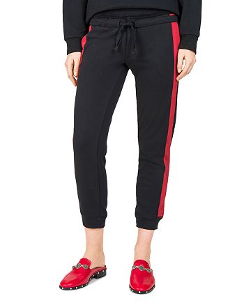 The Kooples Striped Cropped Jogger Pants | Bloomingdale's