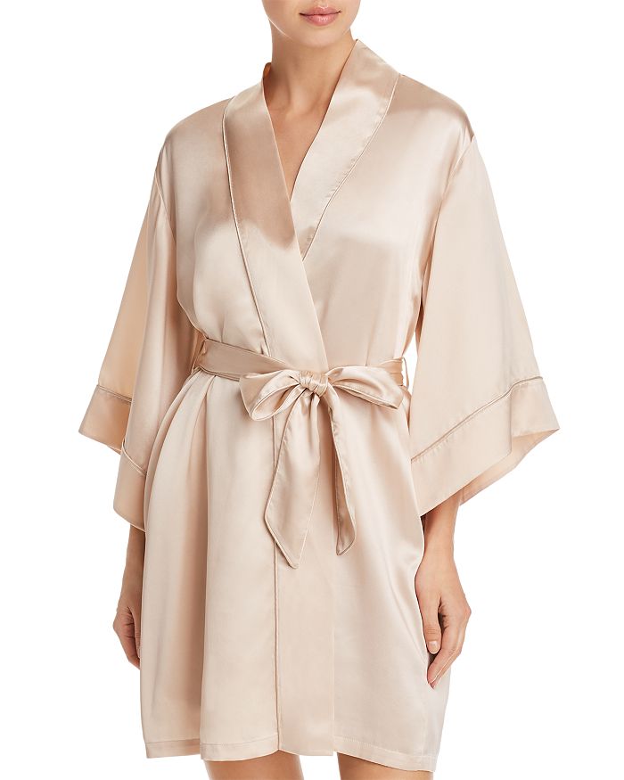 GINIA Silk Kimono Robe | Bloomingdale's