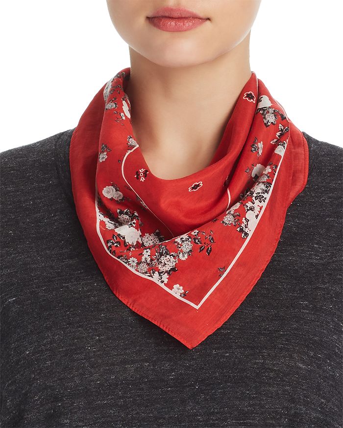 rag bone Garden Floral Print Bandana Scarf Bloomingdale s