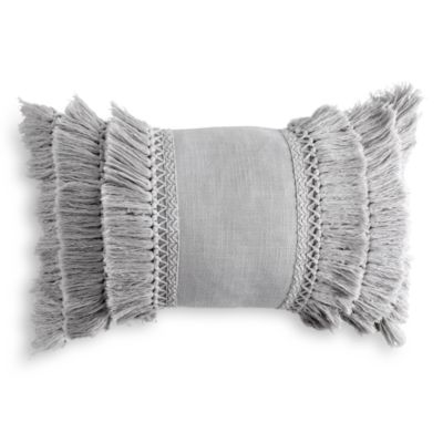 Fringe Decorative Pillow, 12" x 18"