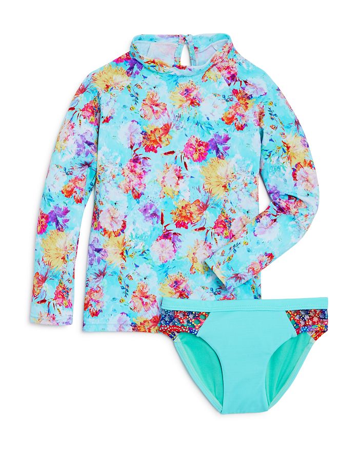 Peixoto Girls' Hermosa Beach Rash Guard & Swimsuit Bottoms - Little Kid ...