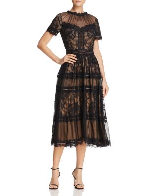 Tadashi Shoji Lace Midi Dress Bloomingdale s