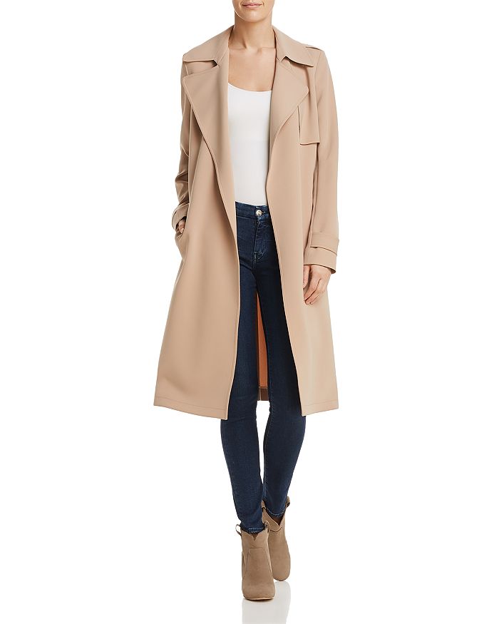 Theory Oaklane Admiral Crepe Trench Coat - 100% Exclusive | Bloomingdale's