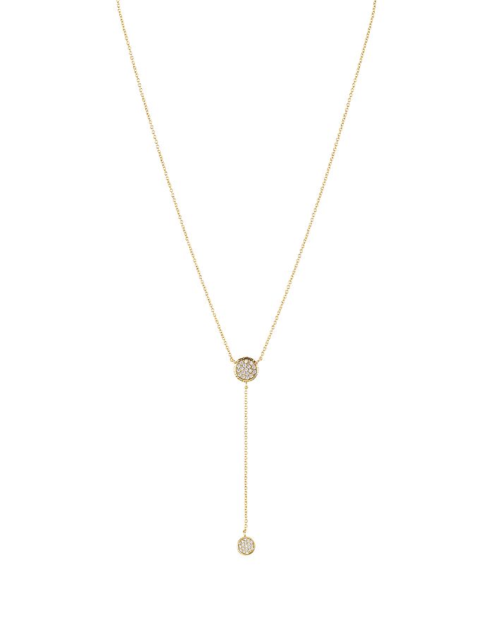 AQUA Lariat Necklace in 18K Gold-Plated Sterling Silver, 16
