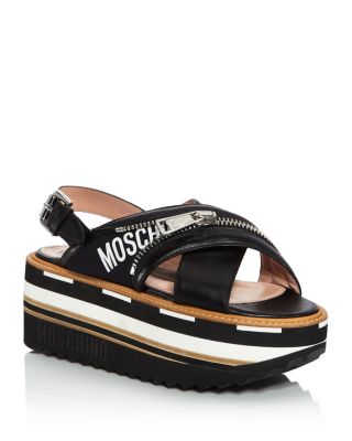 moschino platform sandals