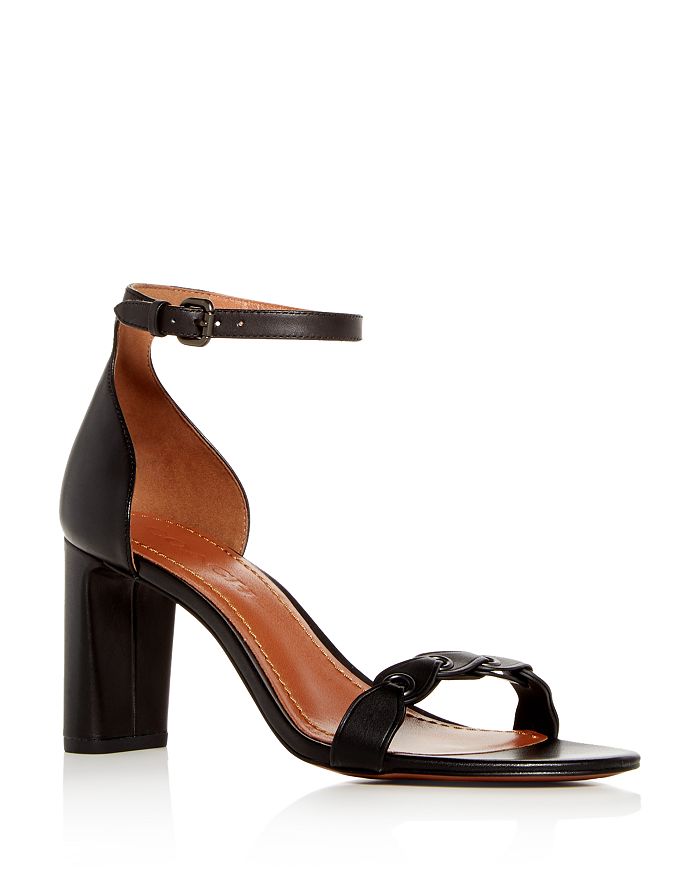 Coach high on sale heel sandals