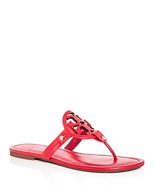 TORY BURCH WOMEN'S MILLER LEATHER THONG SANDALS,36446