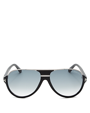 Tom Ford Dimitry Flat Top Aviator Sunglasses, 61mm