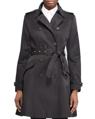 Ralph Lauren Split Needle Skirted Trench Coat | Bloomingdale's