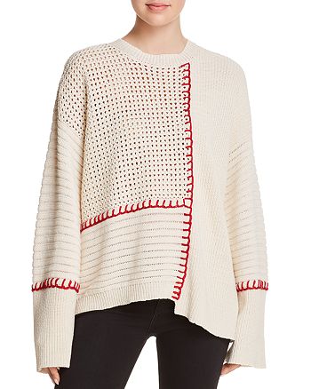 Elizabeth And James Lois Mixed Stitch Sweater Bloomingdale S