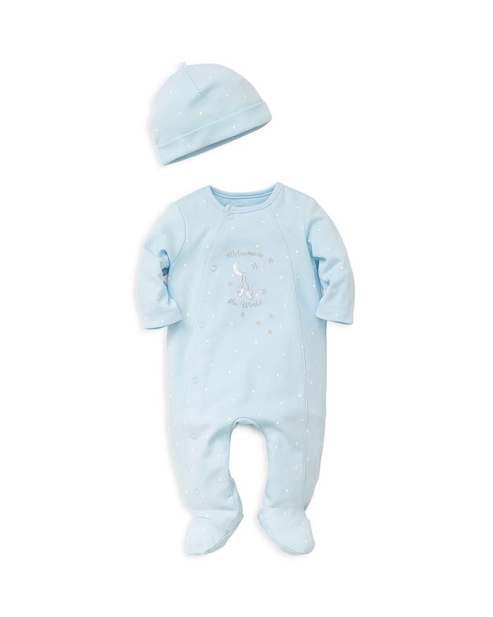 Little Me Boys' Welcome to the World Footie & Cap Set - Baby ...