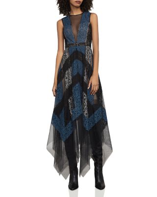 BCBGMAXAZRIA Rebecka Lace & Tulle Gown | Bloomingdale's