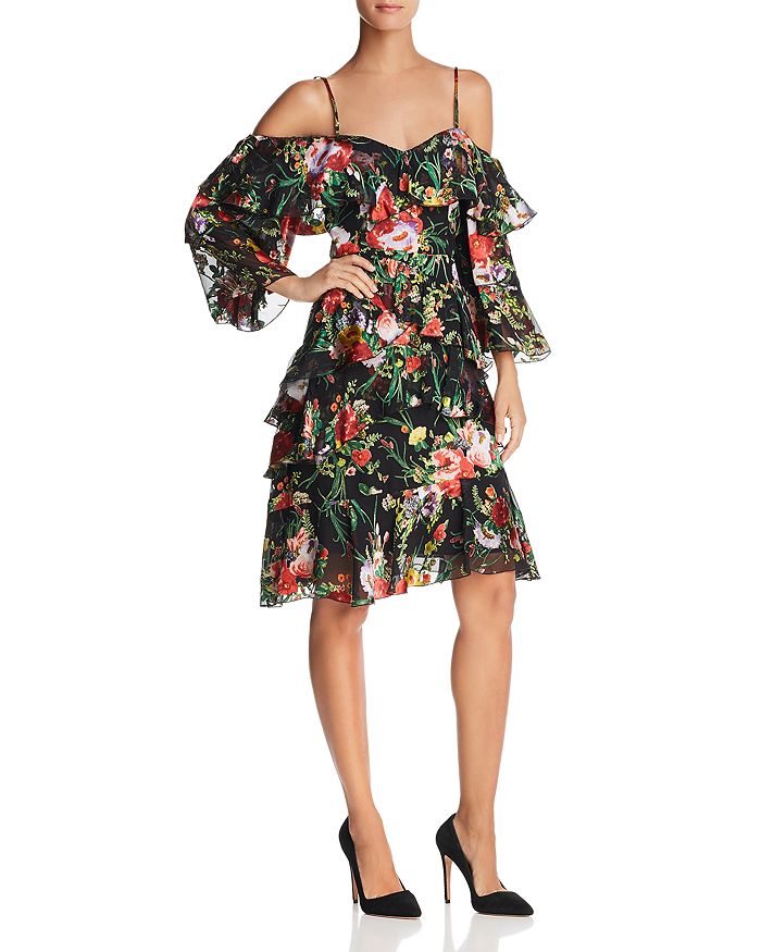 Alice and olivia cold shoulder dress sales