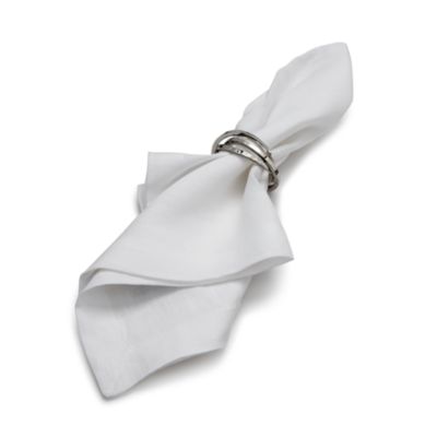 Hammered-Brass Bangles Napkin Ring - Exclusive