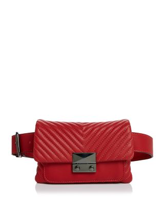 AQUA - Skinny V Quilt Belt Bag - 100% Exclusive